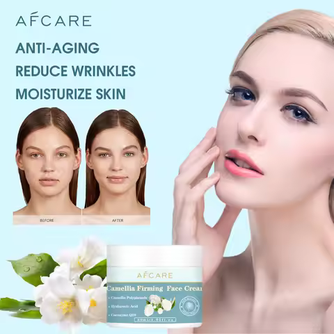 Camellia Firming Face Cream Anti Wrinkle Essence Reduce Fine Lines Moisturizing Easily Absorbed Coen
