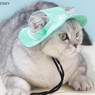 EN Cat Hat Dog Sun Hat Ear-Exposing Head Cover Pet Fisherman Hat Head Accessory SG