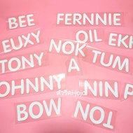 Children's Iron-On Patch Velvet Iron White Easy To Long-Lasting [Order 1 Piece = 1 Letter] Please In