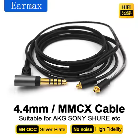 For 4.4mm 2.5mm Balanced 3.5mm stereo AKG SONY N5005 SE215 N40 N1AP N3AP F5 Earphones Replaceable Si