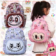 35cm Kindergarten Labubu Children Kids School Bag Cute Cartoon Girl Beg Sekolah Tadika Perempuan Kar