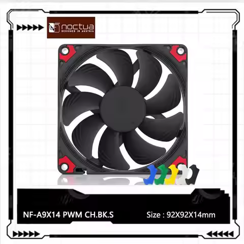 Noctua NF-A9x14 PWM Chromax.Black.Swap Ultrathin 92x92x14mm 92mm Radiator Fan For Computer Case CPU 