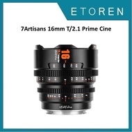 7Artisans 16mm T/2.1 Prime Cine Lens Black