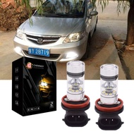 2PC Front 6000K Fog Light Lamp foglight foglamp bulbs For HOND CITY 2006-2012 GD6 GD8 beam Accessori