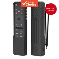 Protective silicone case for LG MR25 GA Magic Remote, anti-slip, shockproof, washable cover with lan