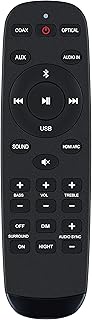 Replaced Remote fit for Philips Soundbar Speaker HTL1510B HTL1520B HTL1520B/37 HTL1508 HTL1508/98 HT