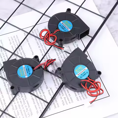 DC 5V 12V 24V 5015 Turbo Fan Blower Extruder Radiator Diameter 5CM High Speed Cooling Centrifugal Fa