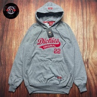 hoodie sweater dickies 22 distro bordir laken pria wanita unisex - abu-abu l