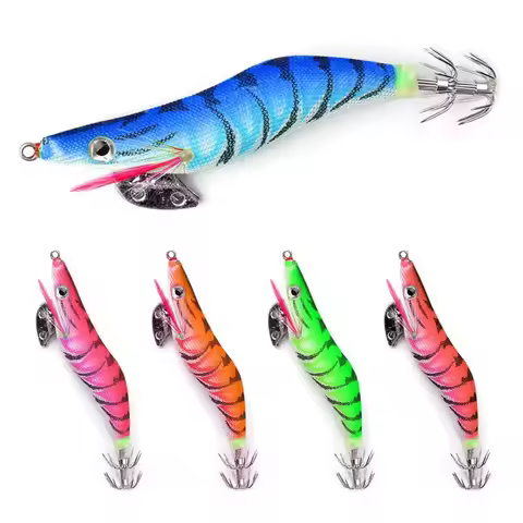 2.0# 2.5# 3.0# squid bait luminous squid jig eging Artificial bait Webfoot Octopus Cuttlefish sea fi