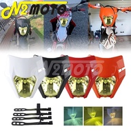 N2 Motocross E8 Headlight Hi/Lo Beam Front Light Running Headlamp For KTM 690 SMC Enduro R 250XC-W 3