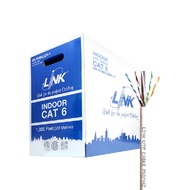 สายแลน CAT6  UTP LINK รุ่น US-9106LSZH-1 ขนาด 100 เมตร 