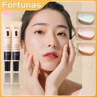 Hiisees 30g Moisturizing Oil Control Isolation Cream Waterproof Face Corrector Foundation Concealer fortunasg