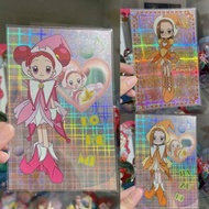 日本絕版限定小魔女doremi閃卡明信片postcard 。神風怪盜貞德唱K小魚仙file珍珠美人魚文件夾。美少女戰士sailor moon 百變小櫻小魔女doremi變身棒光之美少女露娜毛公仔景品擺