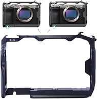 Camera Cage Compatible with Sony A7CII A7CR, Camera Support Holder Bracket with Arca-Swiss Fit Quick