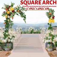 Square Metal Arch Backdrop 2M Heavy Duty Iron Arch Circle Arch Wedding Decoration Backdrop Stand Rou