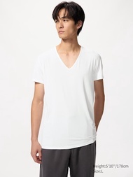 เสื้อยืด AIRism คอวี