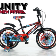 Sepeda Anak Laki Unity Patrol 12 16 inch (2 - 7 tahun) / Sepeda Cowo