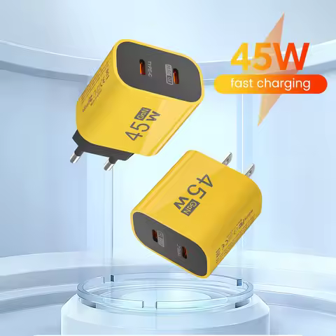 45W USB C Charger Fast Charger Dual Type C Wall Charger PD Quick Charging For Samsung Galaxy S23 Ult