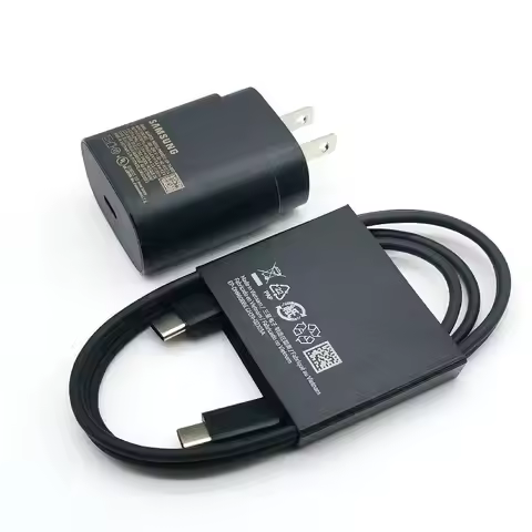 For Samsung Z Flip Fold 6 5 4 3 2 PD Charger 25W US Super Fast Charge Adapter For Galaxy S24 S23 S22