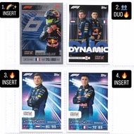 F1 Topps Turbo Attax (INSERTS) Card - Max Verstappen & Isack Hadjar - Red Bull Racing