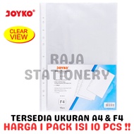 Joyko Sheet Protector A4 F4 Plastic PP Pocket A4 F4 Joyko Folio Sheet Protector A4 Sheet Protector -