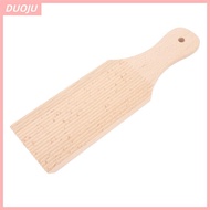 DUOJU 3PCS Gnocchi Board, Ridged Surface Beech Wood  Making Tool,  Easy Clean Paddle Shape Gnocchi M