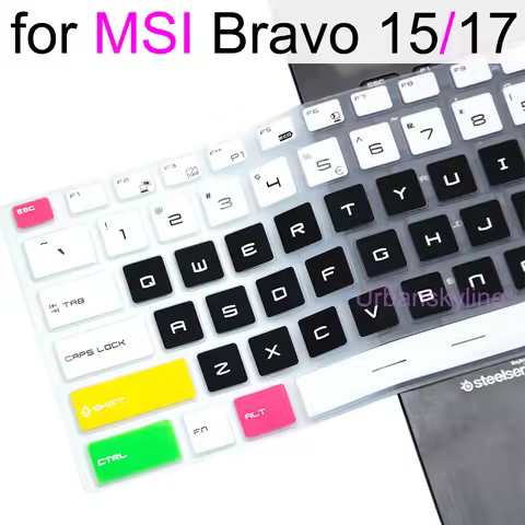 Keyboard Cover for MSI Bravo 17 Bravo 15 D7V C7U C7V B5D B7E C7V A4D Silicon TPU Protector Skin Case