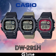 [ORIGINAL + 1YR WARRANTY] CASIO Man Digital Black Resin Band Watch DW-291H-1A DW-291H NEW MODEL JAM 