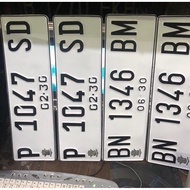 Custom pl4t car thick 1 milli c4p azli embossed steady quality