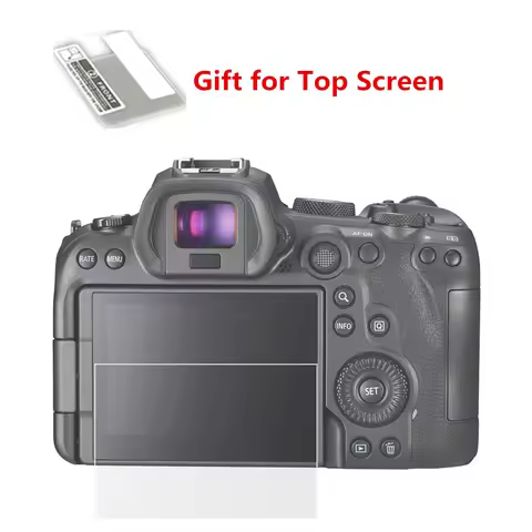 Self-adhesive Tempered Glass LCD Screen Protector Cover Guard for Canon EOS R R100 R50 R10 R8 R7 R6 