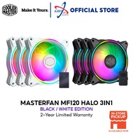 Cooler Master Masterfan MF120 Halo 3 In 1 With Controller - Black/White MFL-B2DN-183PA-R1/MFL-B2DW-1