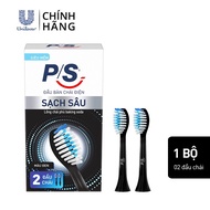 Combo 2 Đầu bàn chải điện P/S S100 Pro Sonic Expert lông chảy siêu mềm Trắng răng Sạch sâu