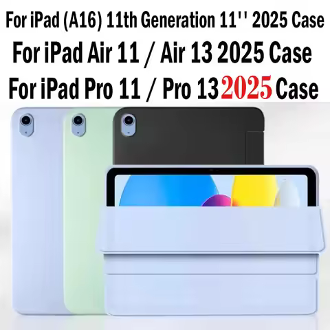 For IPad Air 7 A16 11th M3 2025 Air 11 M2 IPad Pro M5 11 12.9 13 10th Gen Mini 7 6 Case PU Smart Off
