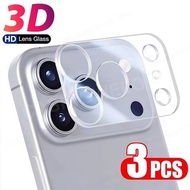 3 Pieces 3D Camera Lens Protector Film For  iPhone 17 Pro Max Air 4G 5G 2025 Clear Transparent Tempe