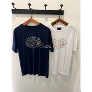 Agnes b.sport Fashion logo Print Short Sleeve 100% Cotton Casual Loose Fashion Round Neck Men's T-Sh