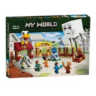 Minecraft 21273 Evil Balloon Village Strike Underworld Door Boys Girls Assembled Building Block Toys
