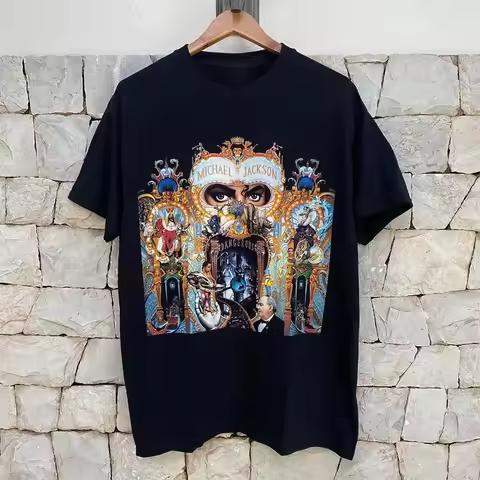 2026 Summer European and American Tribute To Classic Michael Jackson Michael Jackson Short-sleeved M