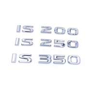 Car Trunk ABS Chrome Letters Logos Badge Emblem Decals Styling Sticker For Lexus IS IS200 IS250 IS30