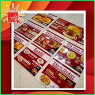 ▧ ﹊ ◪ AIZ A4 Sintra Board Menu (Layout &print)