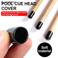 SECRETSPACE 3PCS/6PCS Billiard Cue Head Rubber Protective Cover Black Eight Snooker Pool Cue Tip Moi