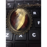Necklace - Pendant necklace - feather pendant necklace - Vintage necklace - Fashion necklace - Acces