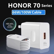 for HONOR 70 Charger X70Pro Mobile Phone Charging Cable Huawei 66W 6A Type-C Super Fast Charging Cab