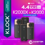 KLOCK K2000X Digital Door Rim Lock (BUNDLE DEAL)