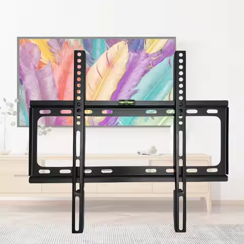 26-63inch TV Wall Mount Bracket Universal Flat Panel TV Frame Adjustable TV Mount Monitor Holder wit