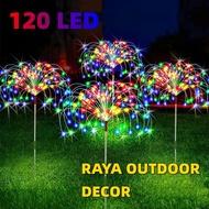 lampu hari raya lampu raya solar bunga Fireworks Light IP65 Waterproof Copper Wire Light Outdoor Sol