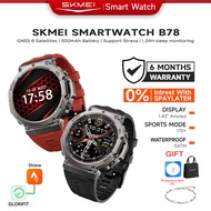 SKMEI B78 Smart Watch Man 6 Satellite GPS Original 1.43'' 60Hz AMOLED 5ATM Waterproof Bluetooth Call
