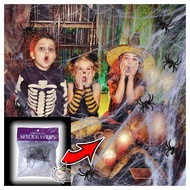 Spider Web Cob Transparent White for Halloween Haunted House Decor