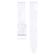 Suitable For Swatch Swatch Watch Rainbow Strap 16 17 19mm Ultra-thin Transparent Strap JYUE