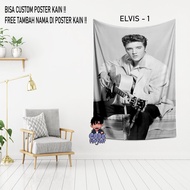 ELVIS PRESLEY CLOTH POSTER - ELVIS - wall decoration - Elvis Presley wall decor - fabric poster - ro