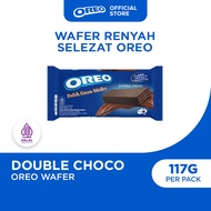 Oreo Wafer Double Choco 117g Wafer Cokelat dengan Krim Rasa Cokelat